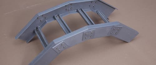 زانویی عمودی داخلی ۴۵ درجه نردبان کابل FRP/GRP