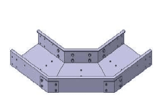 زانویی افقی ۹۰ درجه سینی کابل کامپوزیتی FRP/GRP