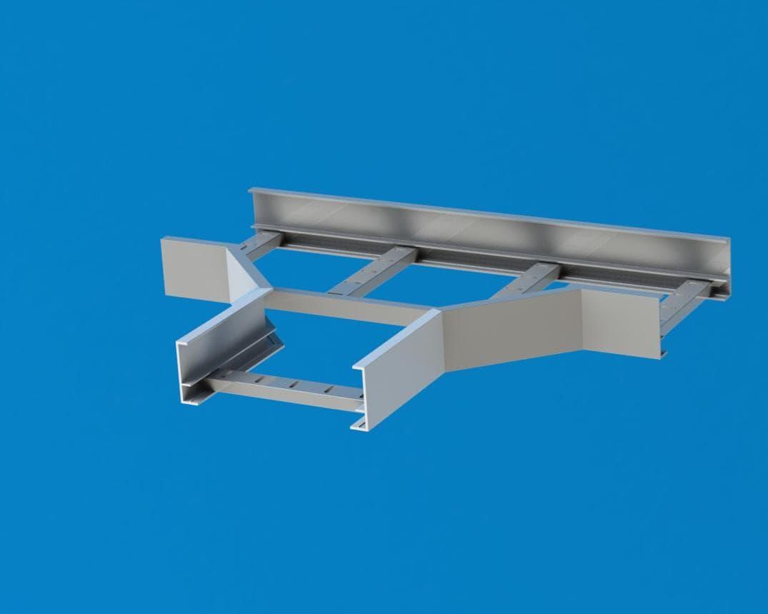 سه‌راهی افقی نردبان کابل FRP/GRP