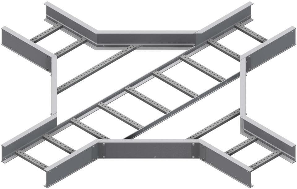 چهارراهی افقی نردبان کابل FRP/GRP