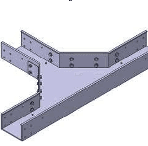 سه‌راهی افقی سینی کابل کامپوزیتی FRP/GRP
