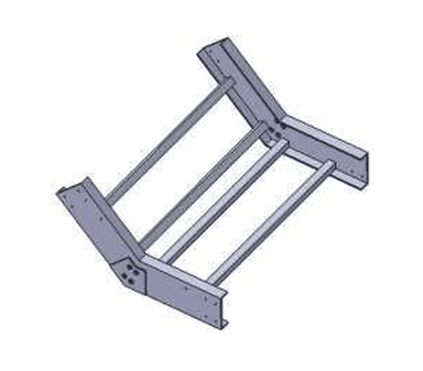 زانویی عمودی داخلی ۴۵ درجه نردبان کابل FRP/GRP