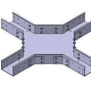 چهارراهی افقی سینی کابل کامپوزیتی FRP/GRP