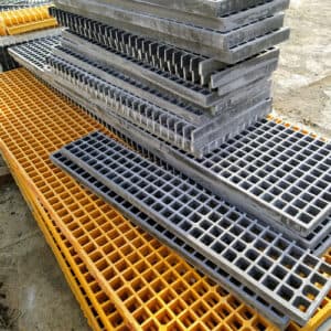 گریتینگ کف پله کامپوزیتی FRP/GRP
