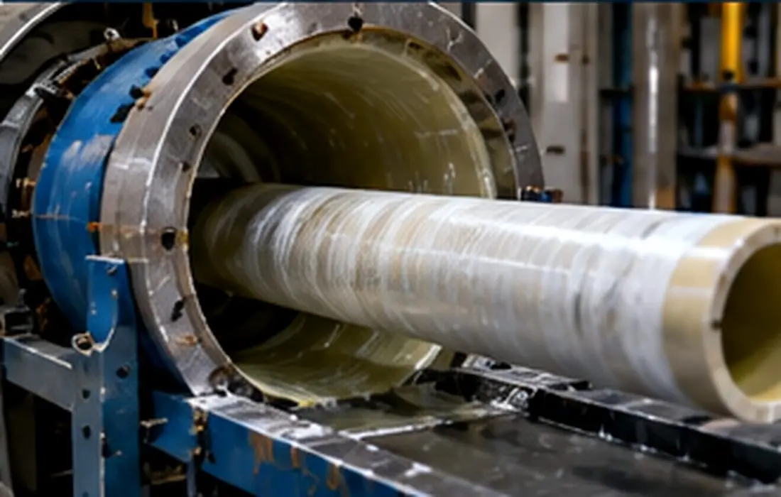 ریخته گری گریز از مرکز Centrifugal casting لوله کامپوزیتی