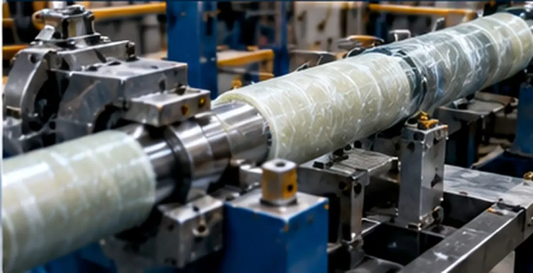 روش پیچشی کششی Pullwinding تولید لوله کامپوزیتی