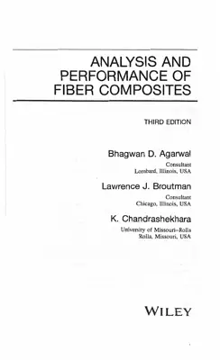 جلد کتاب Analysis and Performance of Fiber Composites