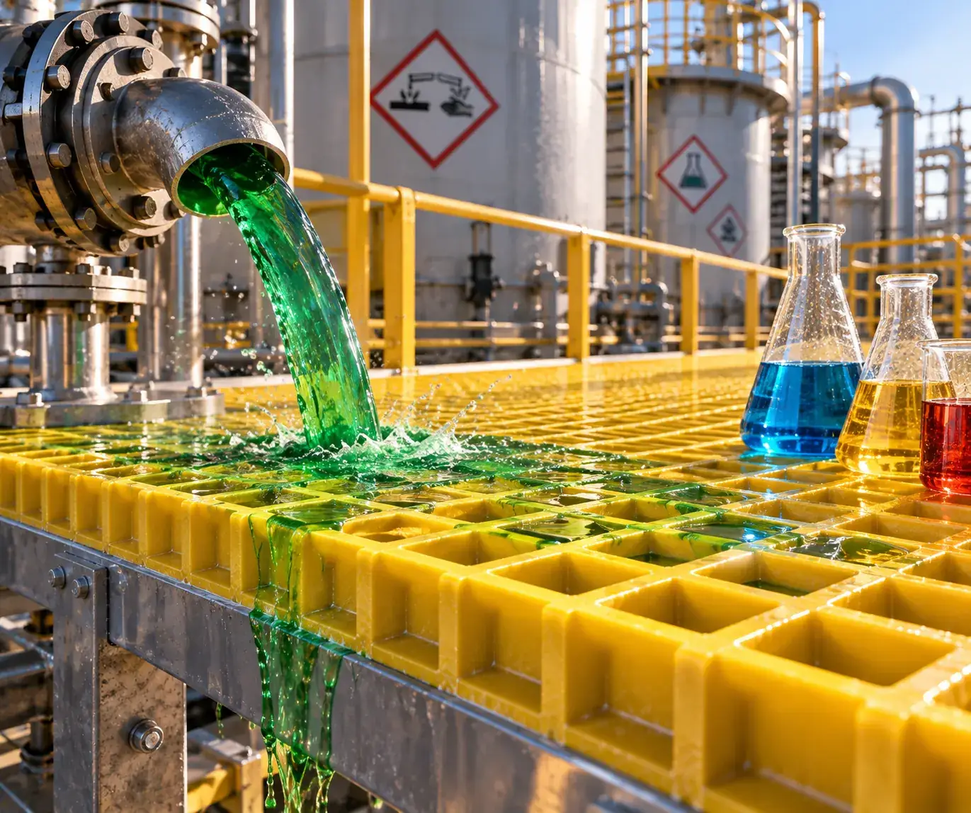 FRP chemical resistance cover