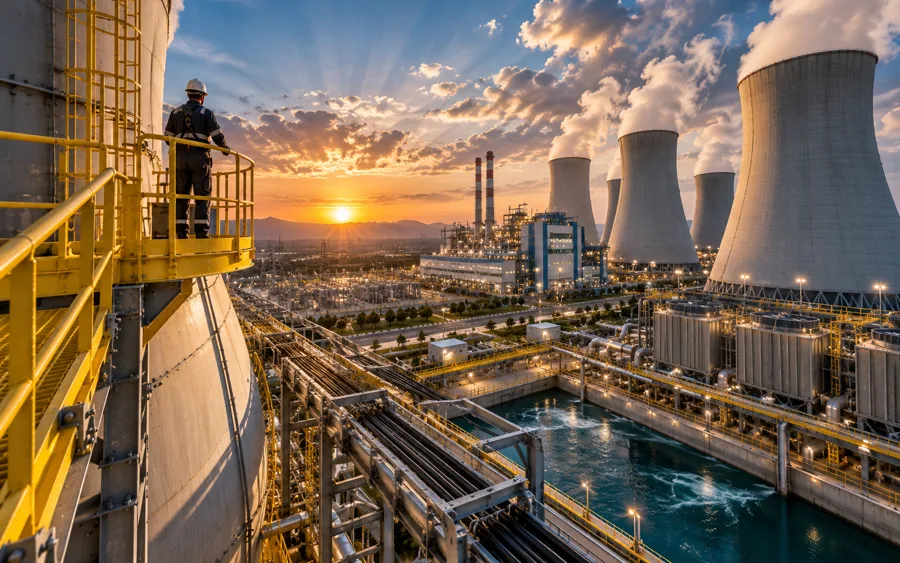 کاربرد محصولات کامپوزیتی FRP/GRP ناباک در نیروگاه‌ها